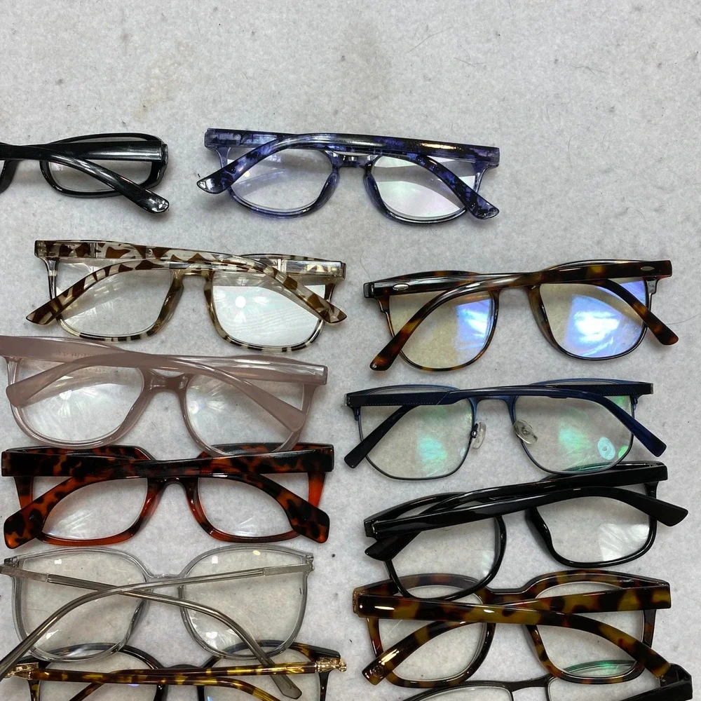 Lot Of 20 Mixed Brand Reading & Blue Light Glasses Unisex OS Multicolor Bundle